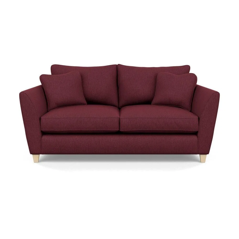 Heal's Torino 3 Seater Sofa Smart Linen Navy Natural Ash Feet - Heal's UK Furniture – image 47