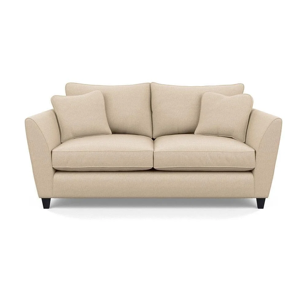 Heal's Torino 3 Seater Sofa Smart Linen Navy Natural Ash Feet - Heal's UK Furniture – image 48