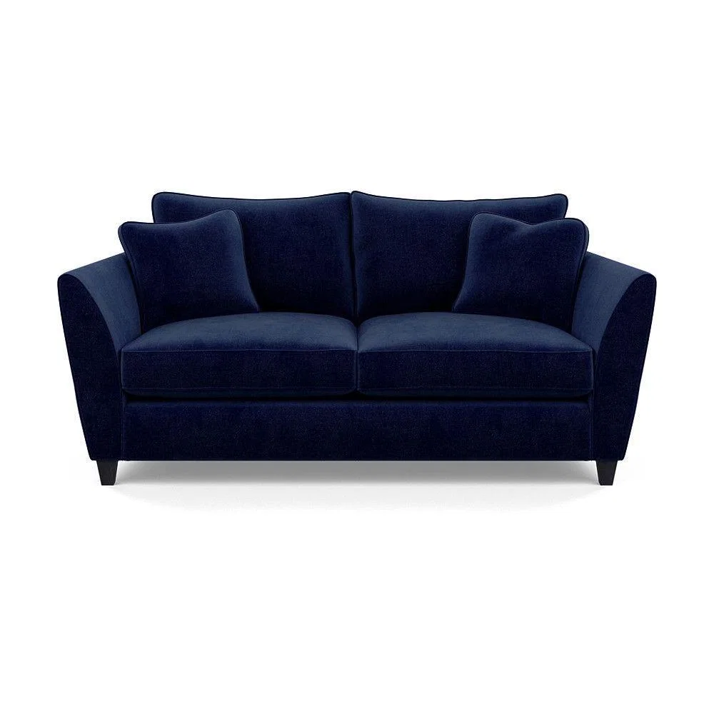 Heal's Torino 3 Seater Sofa Smart Linen Navy Natural Ash Feet - Heal's UK Furniture – image 52
