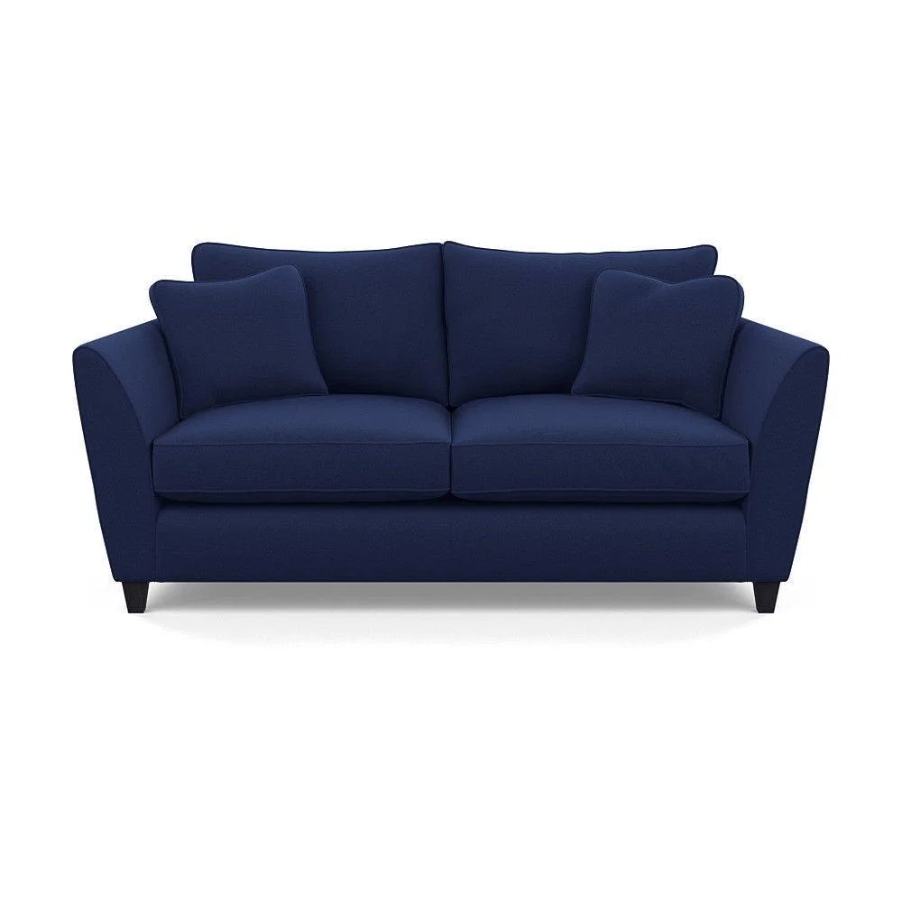 Heal's Torino 3 Seater Sofa Smart Linen Navy Natural Ash Feet - Heal's UK Furniture – image 57