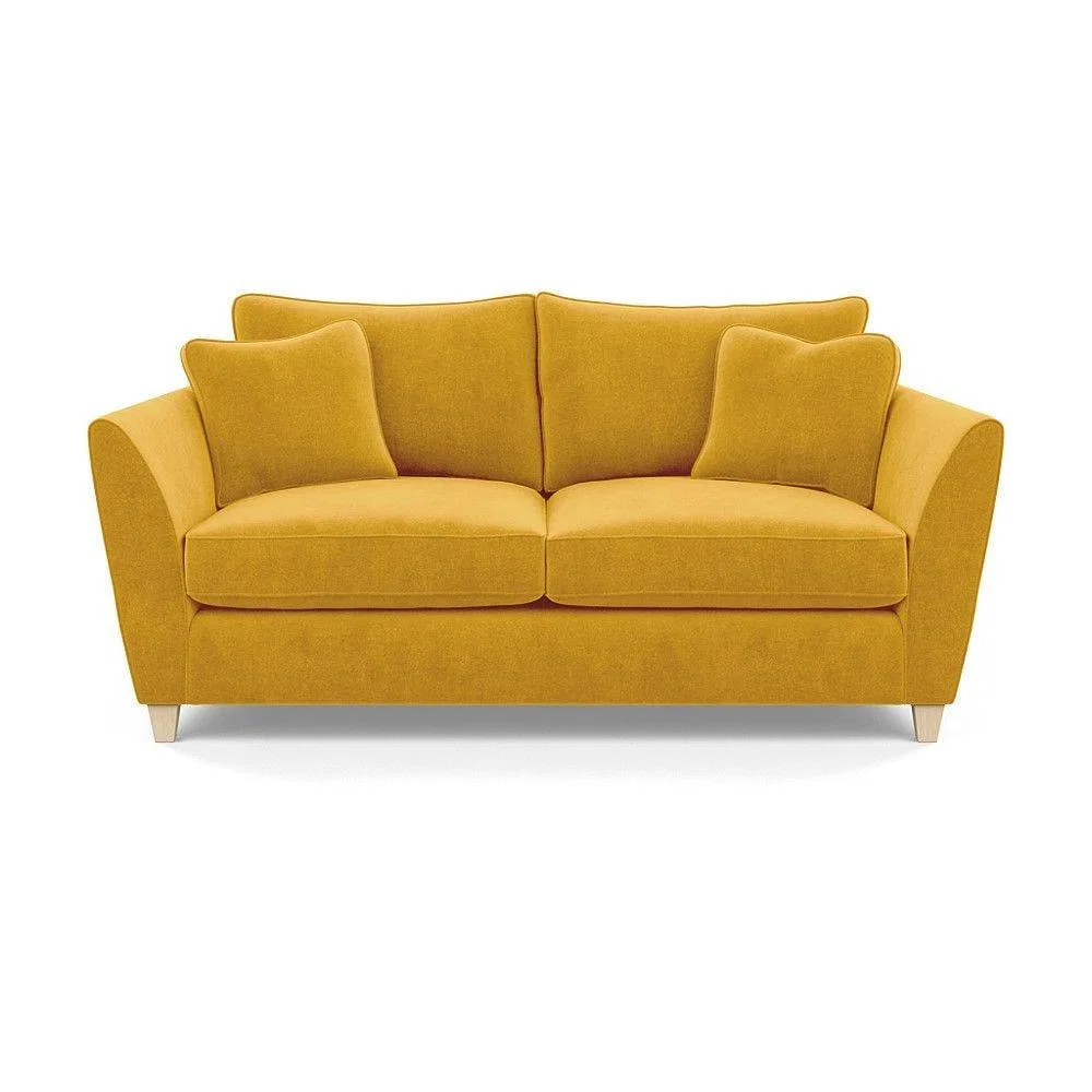 Heal's Torino 3 Seater Sofa Smart Linen Navy Natural Ash Feet - Heal's UK Furniture – image 7