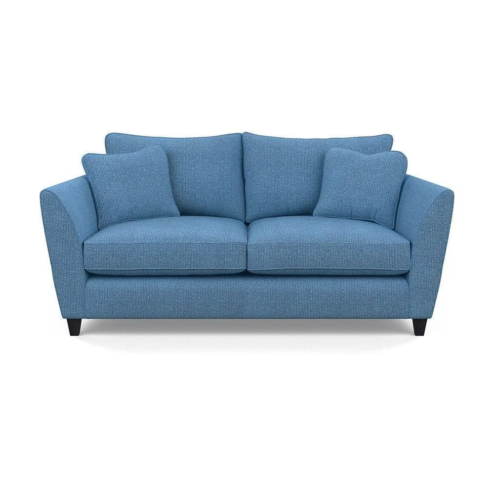 Heal's Torino 3 Seater Sofa Smart Linen Navy Natural Ash Feet - Heal's UK Furniture – image 62