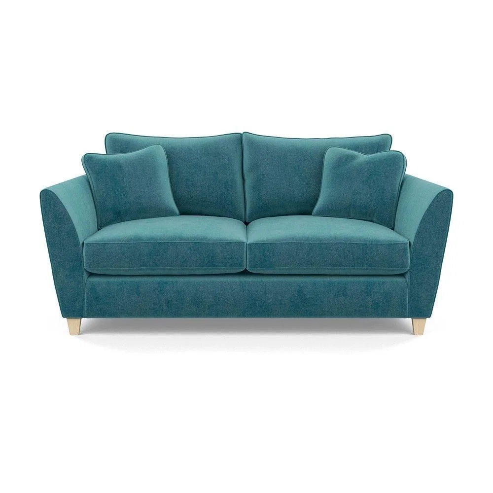 Heal's Torino 3 Seater Sofa Smart Linen Navy Natural Ash Feet - Heal's UK Furniture – image 66