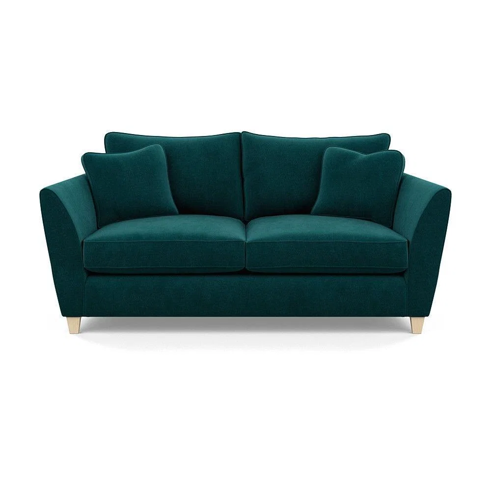 Heal's Torino 3 Seater Sofa Smart Linen Navy Natural Ash Feet - Heal's UK Furniture – image 70