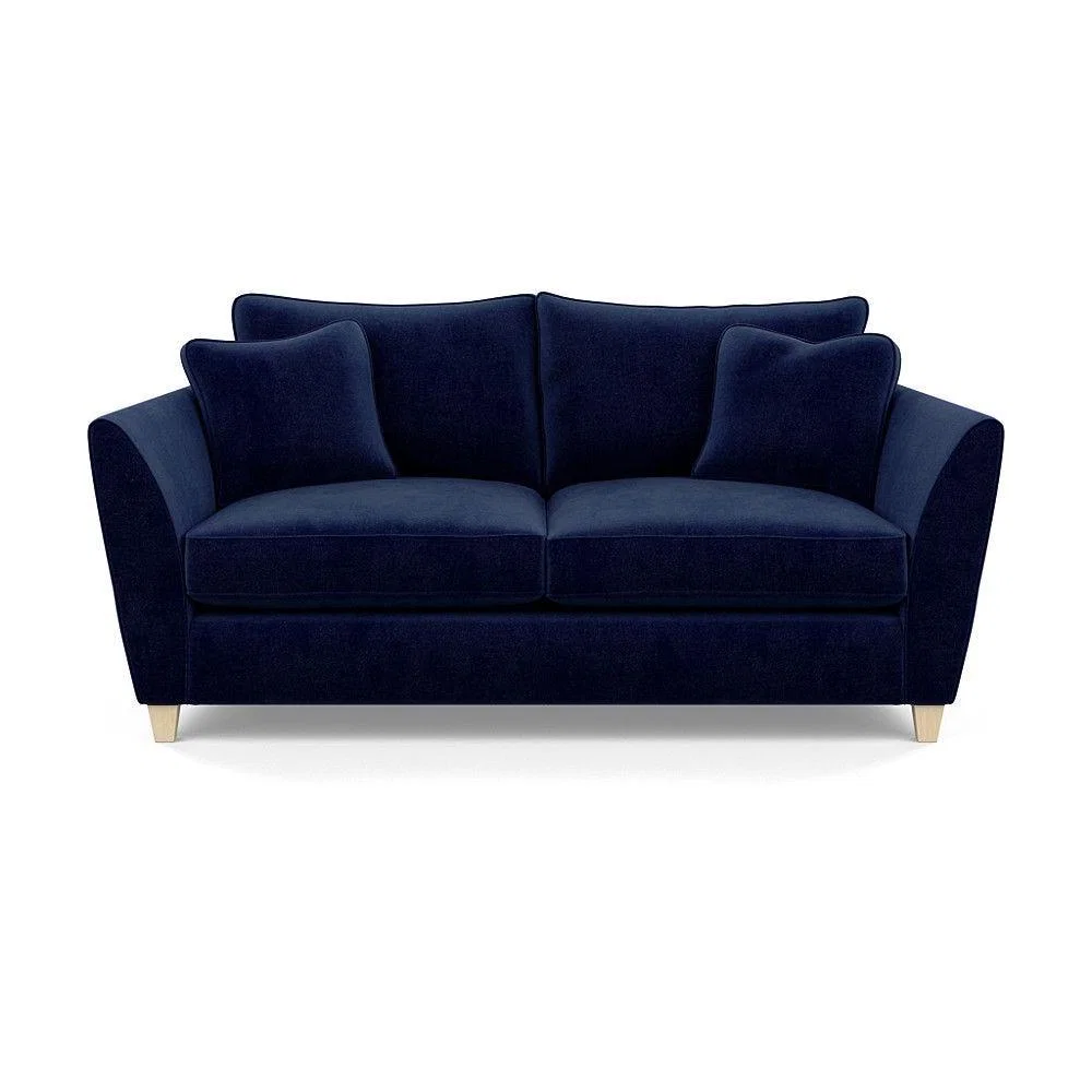 Heal's Torino 3 Seater Sofa Smart Linen Navy Natural Ash Feet - Heal's UK Furniture – image 71