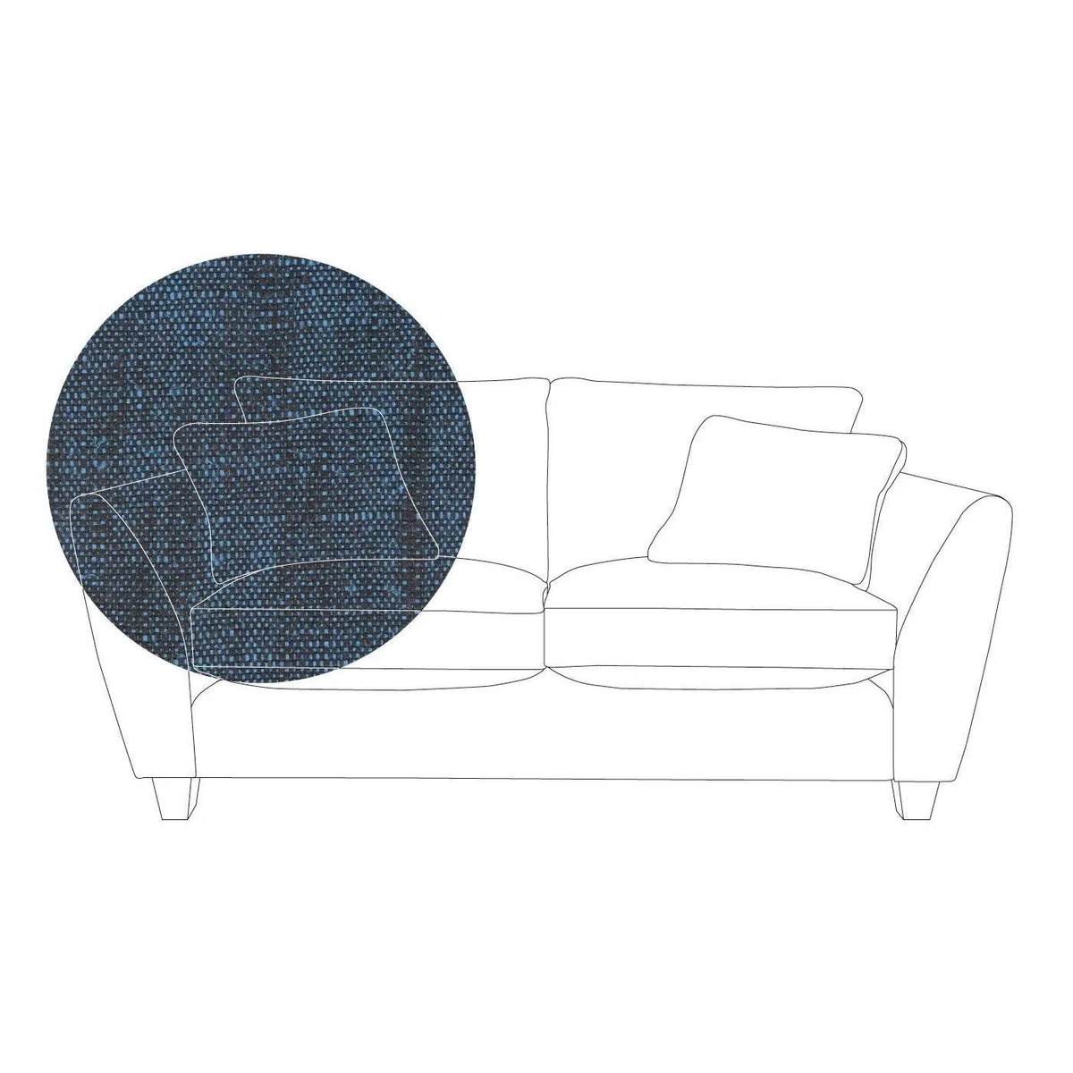 Heal's Torino 3 Seater Sofa Smart Linen Navy Natural Ash Feet - Heal's UK Furniture – image 74