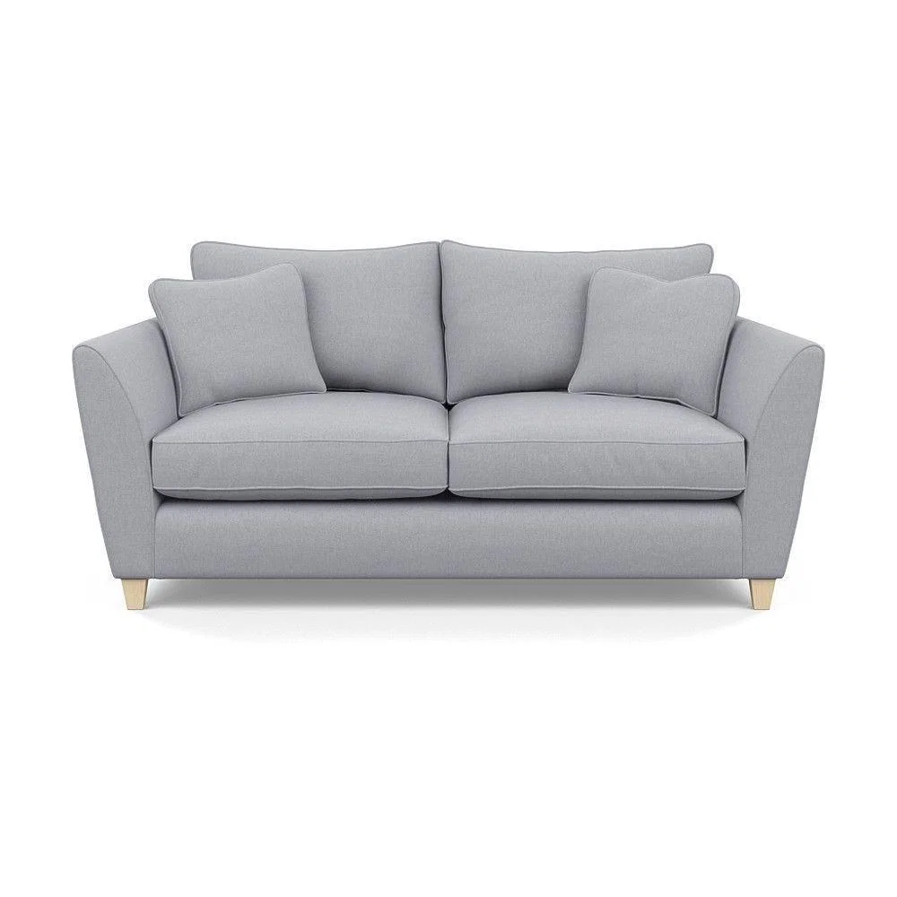 Heal's Torino 3 Seater Sofa Smart Linen Navy Natural Ash Feet - Heal's UK Furniture – image 75