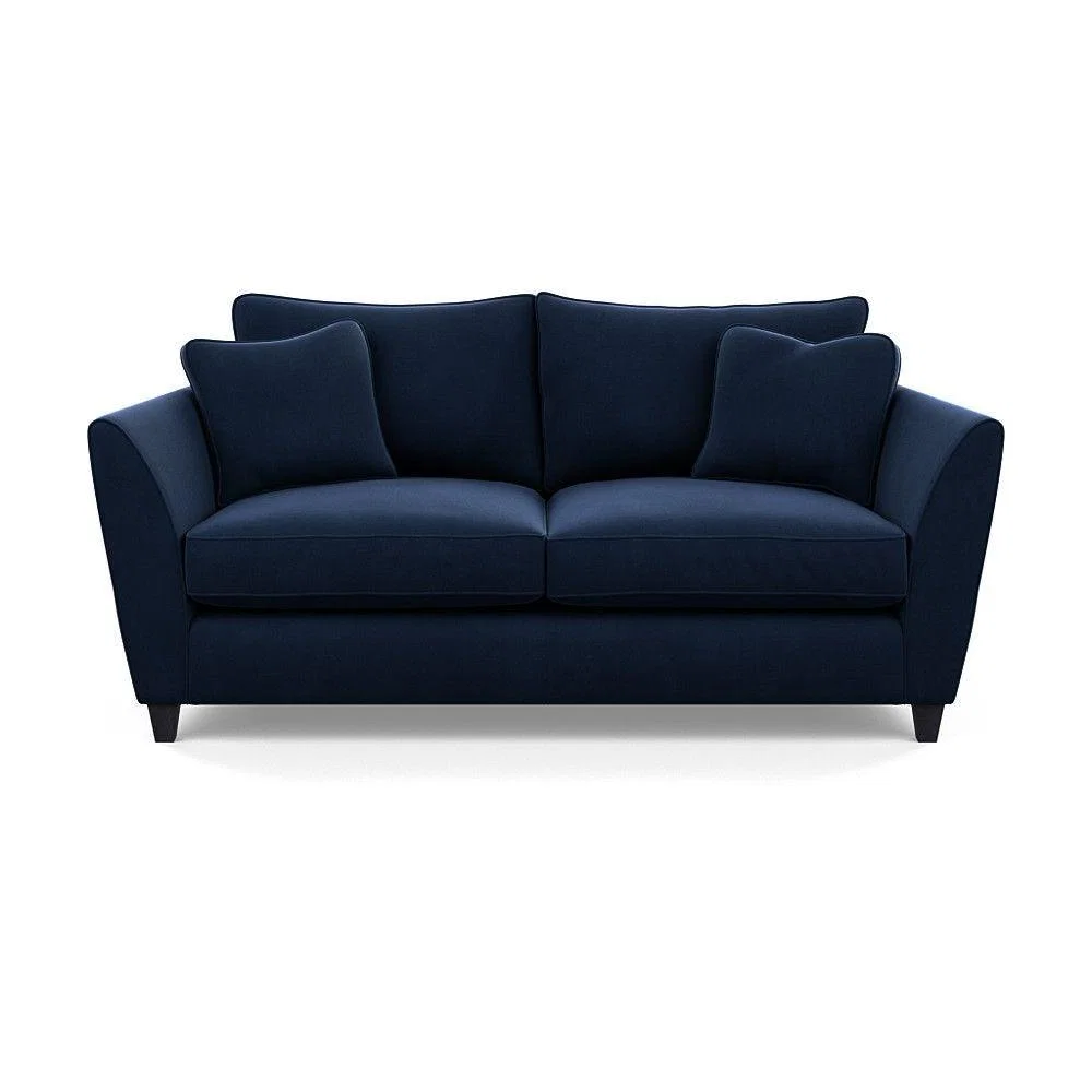 Heal's Torino 3 Seater Sofa Smart Linen Navy Natural Ash Feet - Heal's UK Furniture – image 78