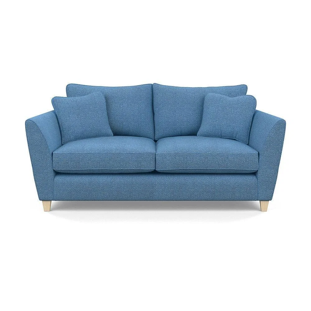 Heal's Torino 3 Seater Sofa Smart Linen Navy Natural Ash Feet - Heal's UK Furniture – image 79