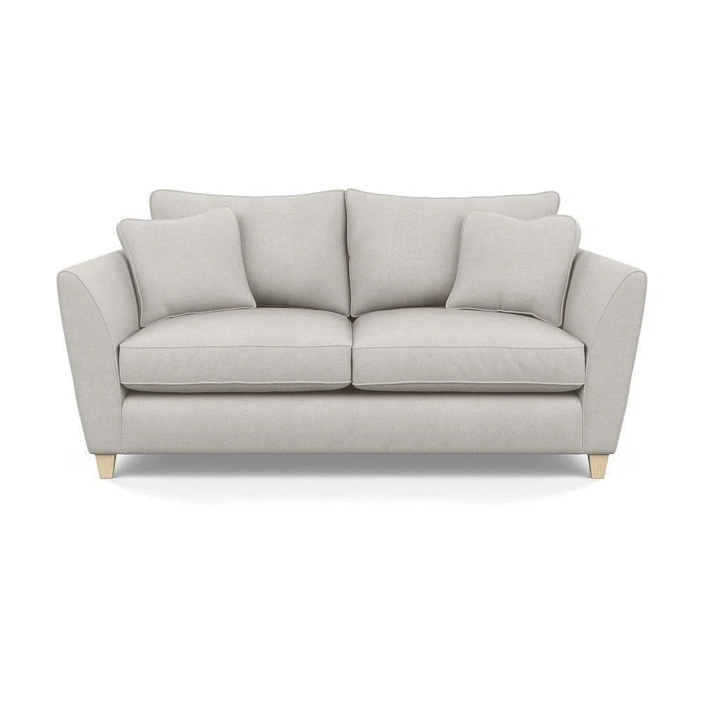 Heal's Torino 3 Seater Sofa Smart Linen Navy Natural Ash Feet - Heal's UK Furniture – image 86