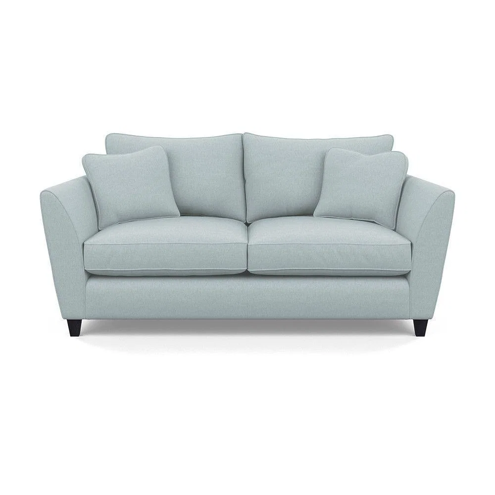 Heal's Torino 3 Seater Sofa Smart Linen Navy Natural Ash Feet - Heal's UK Furniture – image 10