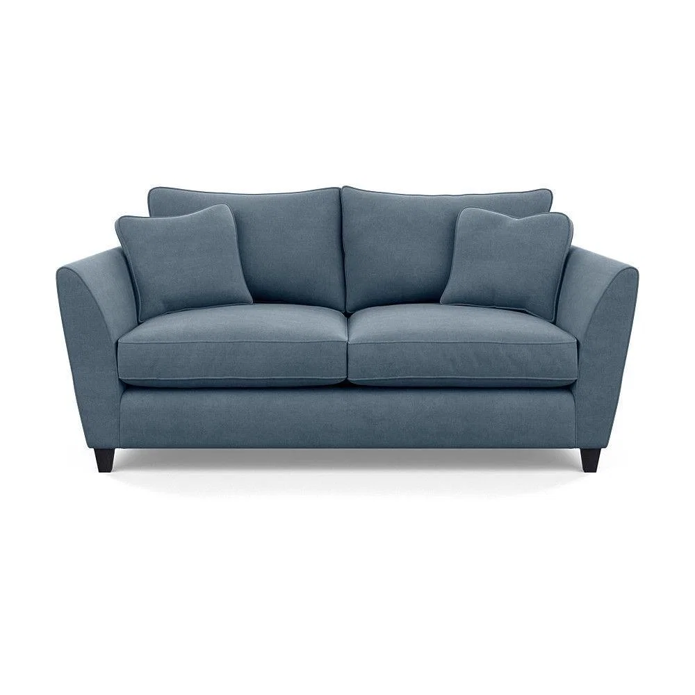 Heal's Torino 3 Seater Sofa Smart Linen Navy Natural Ash Feet - Heal's UK Furniture – image 96