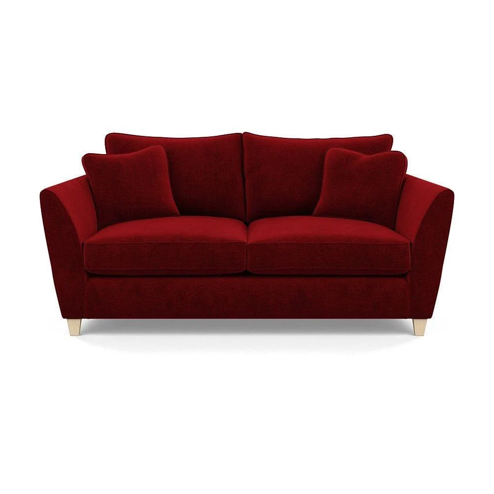Heal's Torino 3 Seater Sofa Smart Linen Navy Natural Ash Feet - Heal's UK Furniture – image 97