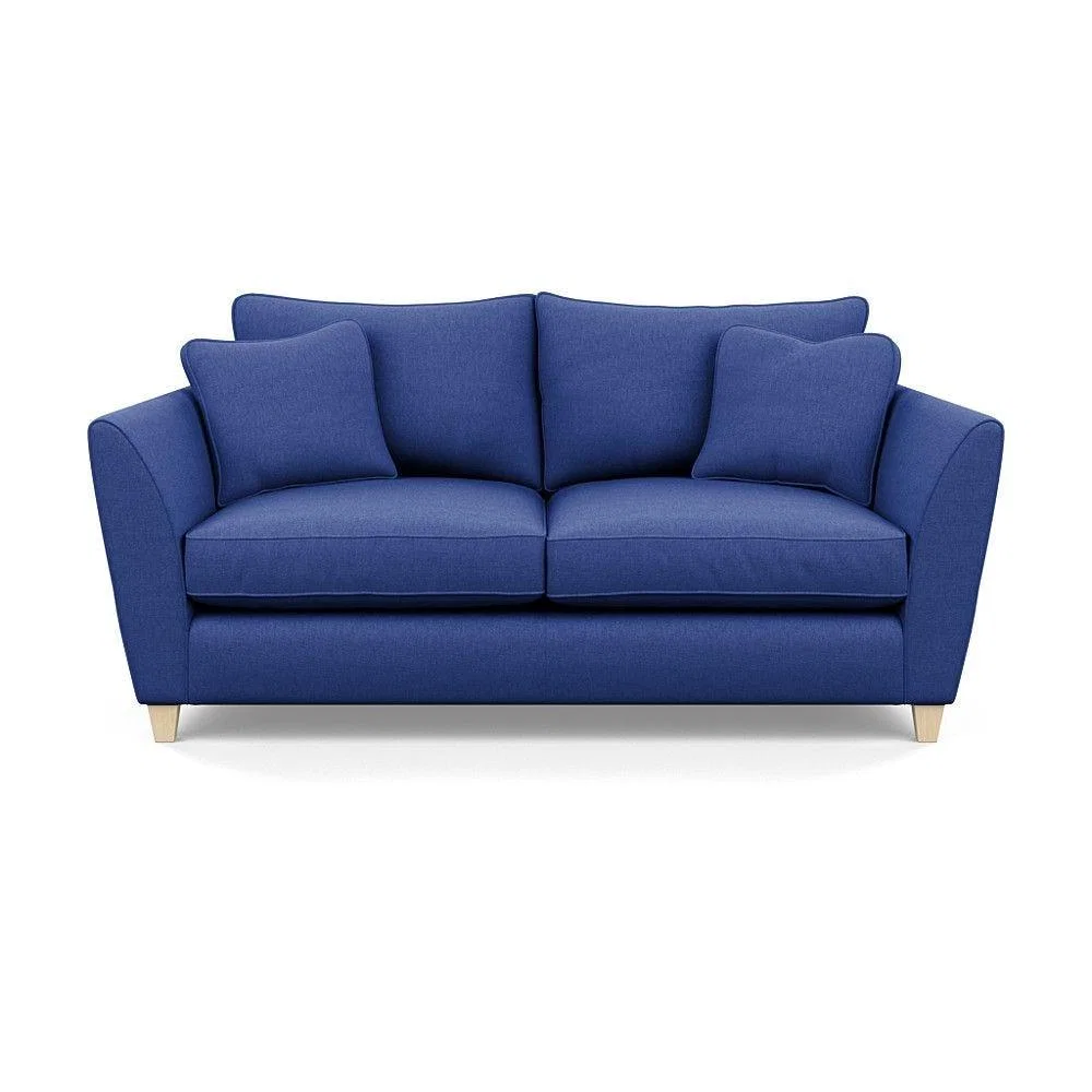 Heal's Torino 3 Seater Sofa Smart Linen Navy Natural Ash Feet - Heal's UK Furniture – image 98