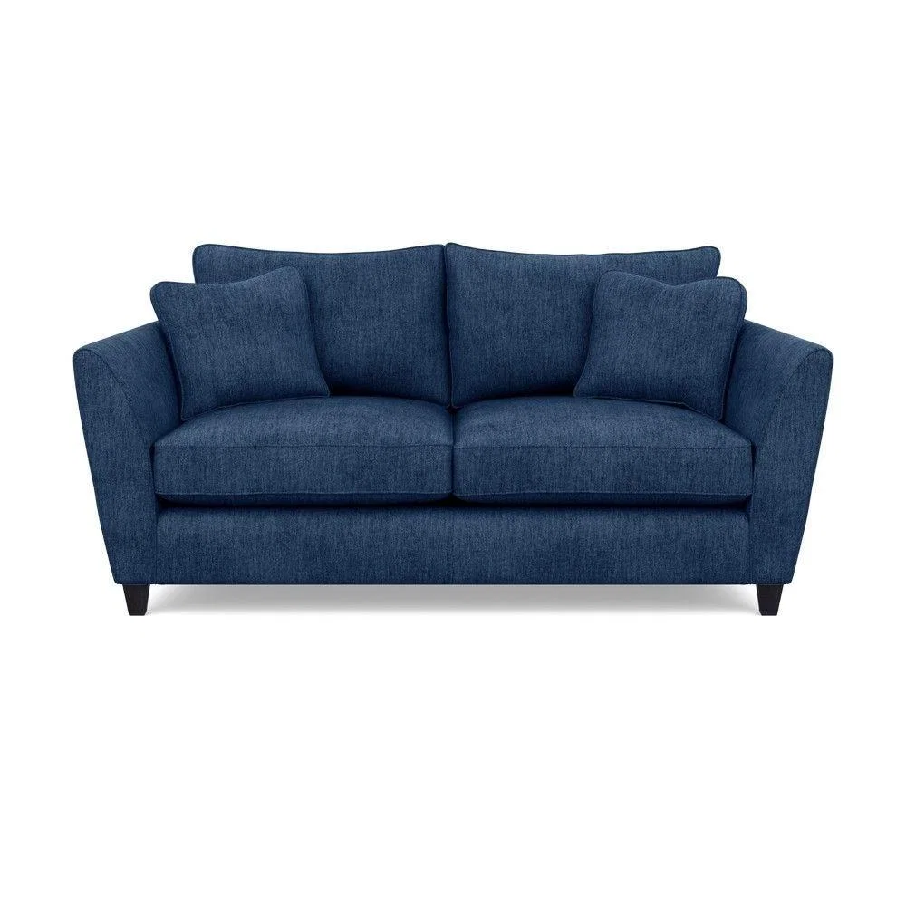 Heal's Torino 3 Seater Sofa Smart Linen Navy Natural Ash Feet - Heal's UK Furniture – image 99