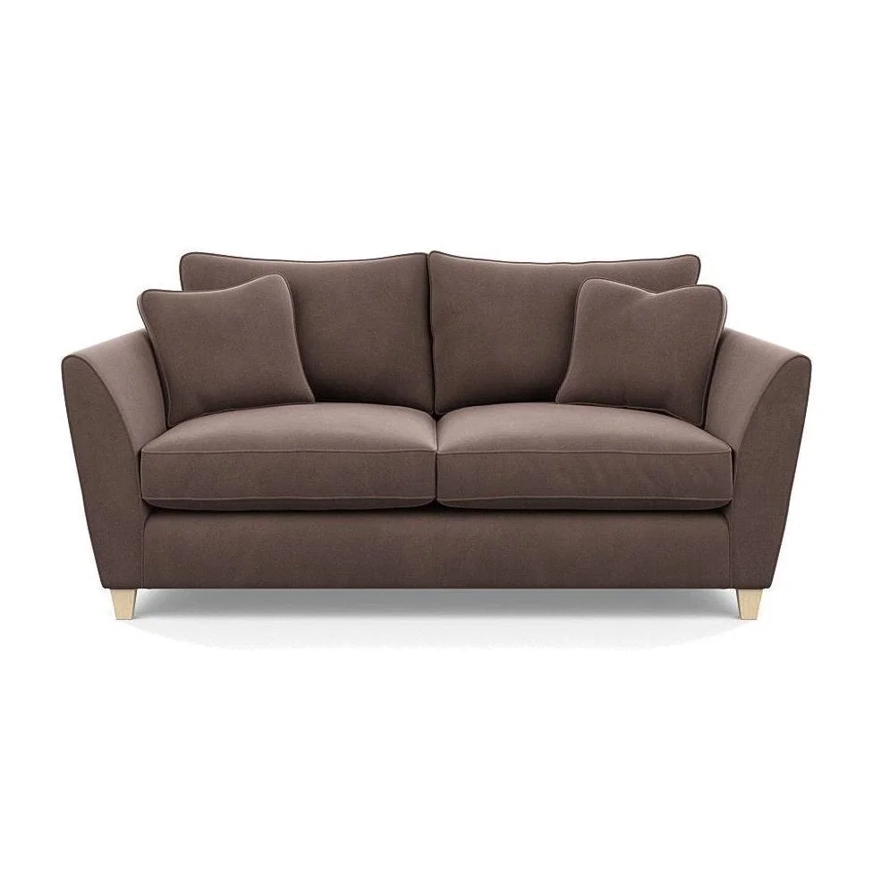 Heal's Torino 3 Seater Sofa Smart Linen Navy Natural Ash Feet - Heal's UK Furniture – image 1