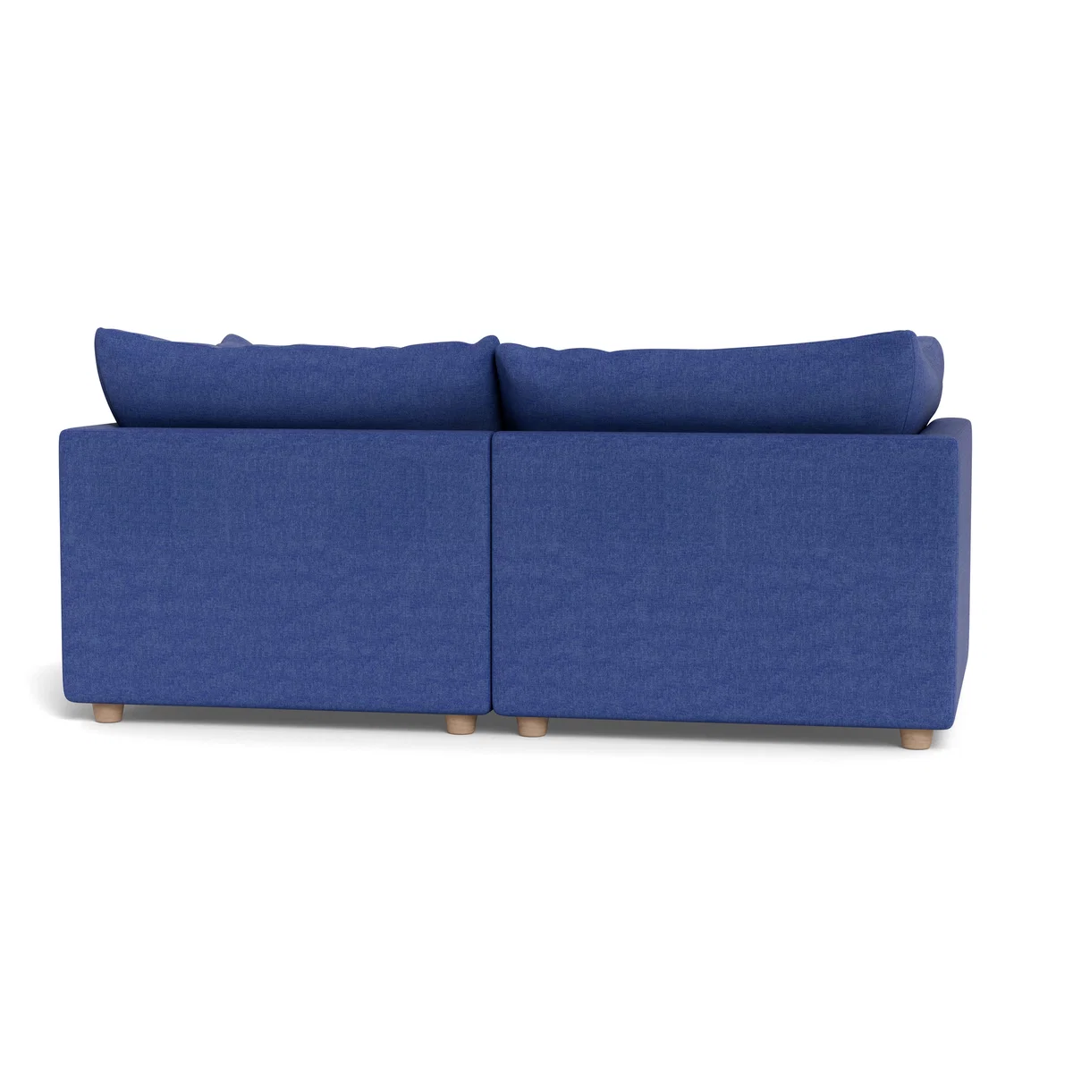 Heal's Astrid 3 Seater Sofa Brushed Cotton Cobalt Natural Beech Feet – image 5