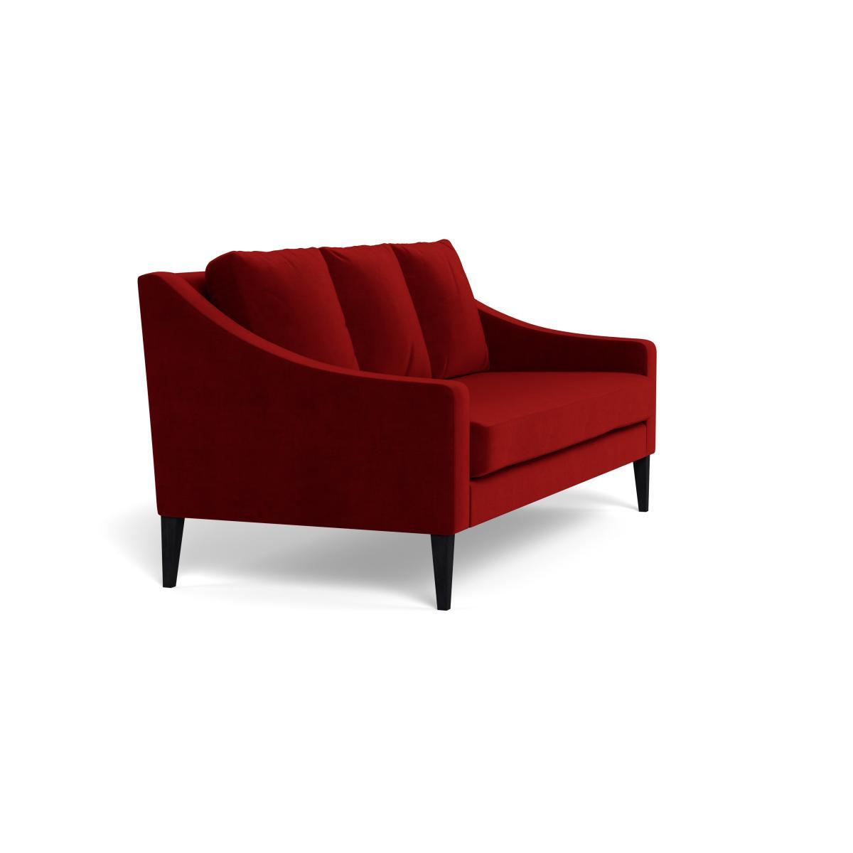 Heal's Richmond 3 Seater Sofa Smart Luxe Velvet Mulberry Black Feet - Heal's UK Furniture – image 2