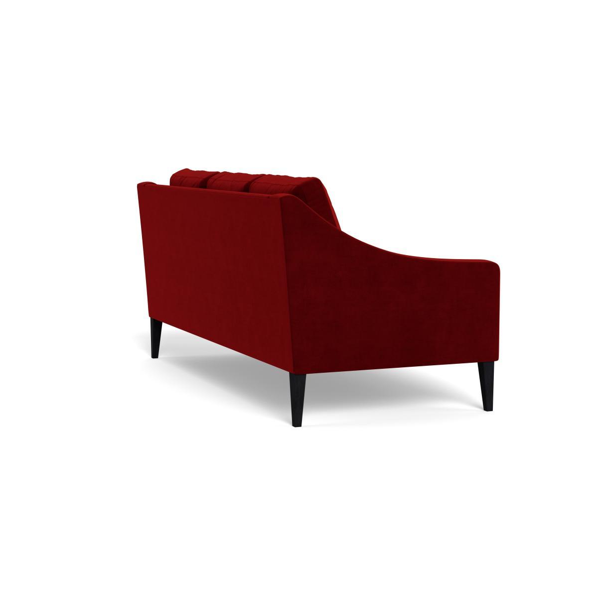 Heal's Richmond 3 Seater Sofa Smart Luxe Velvet Mulberry Black Feet - Heal's UK Furniture – image 4