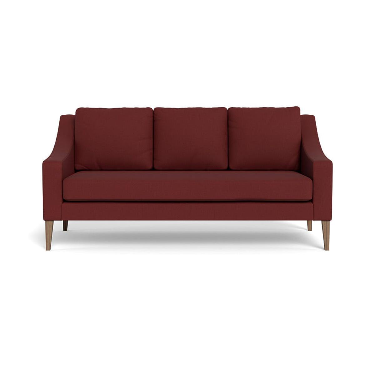 Heal's Richmond 3 Seater Sofa Capelo Linen-Cotton Etruscan Red Walnut Stained Feet – image 2