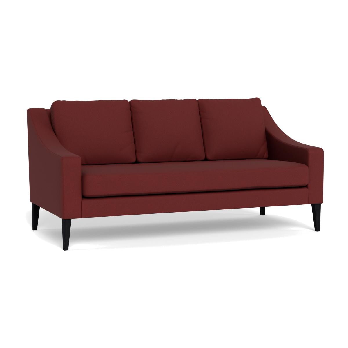 Heal's Richmond 3 Seater Sofa Capelo Linen-Cotton Etruscan Red Walnut Stained Feet – image 1