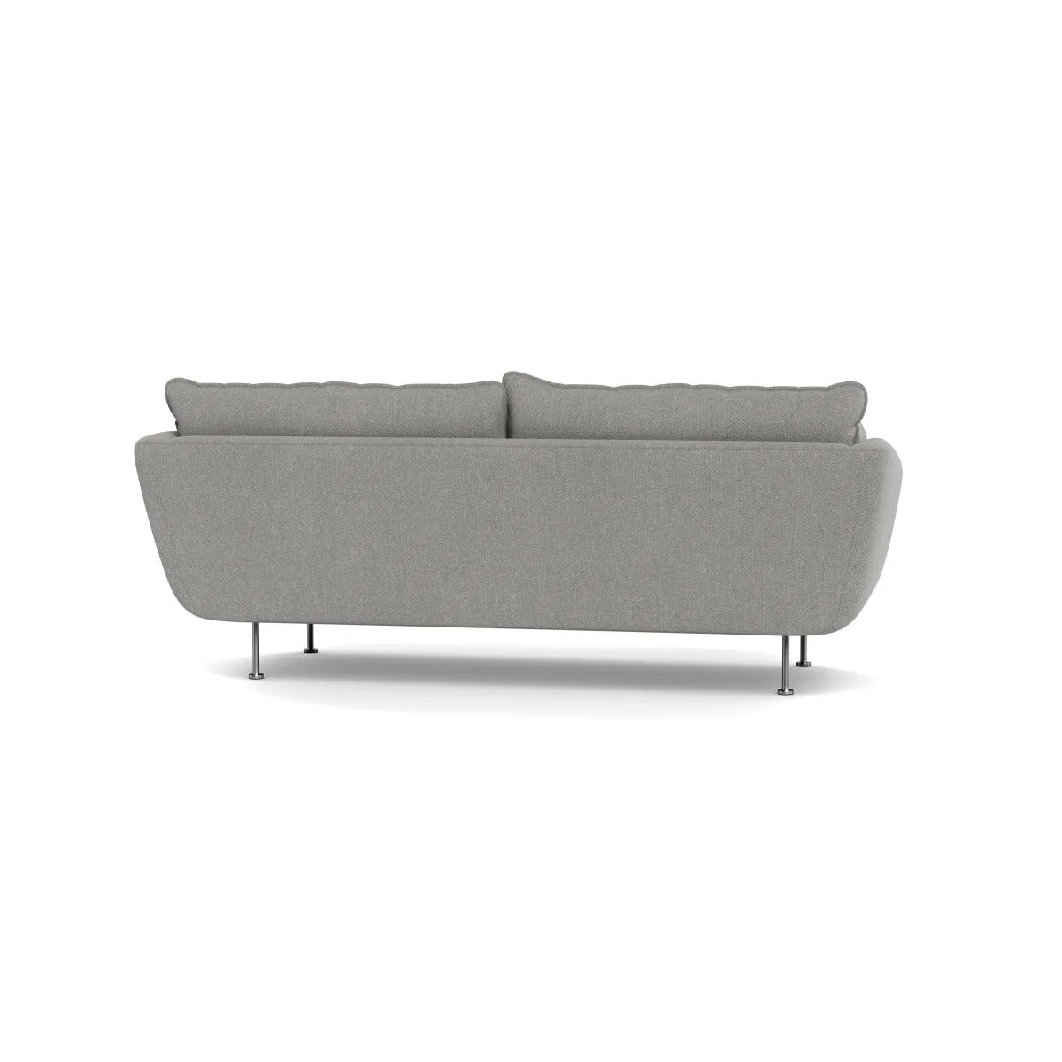 Heal's Allora 3 Seater Sofa Texture Pale Grey Stainless Steel Feet – image 6