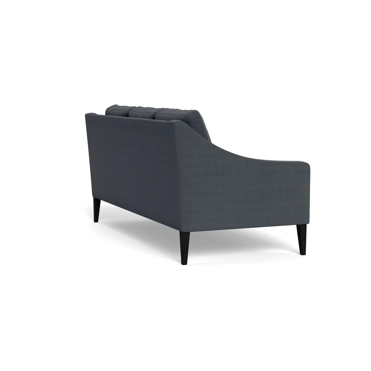 Heal's Richmond 3 Seater Sofa Linen Dark Grey Black Feet – image 5