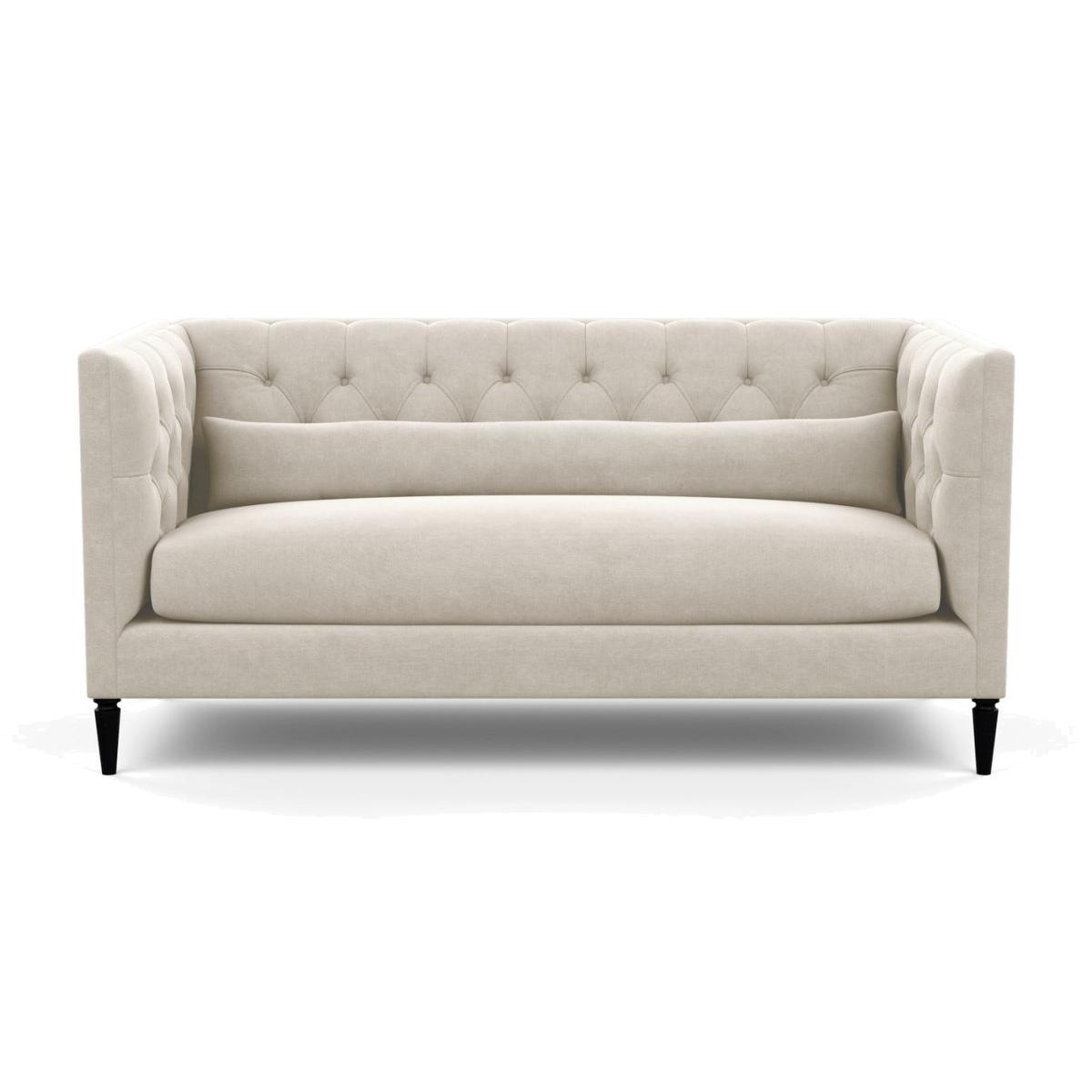 Heal's Balmoral 3 Seater Sofa Linen Hessian Black Feet - Heal's UK Furniture