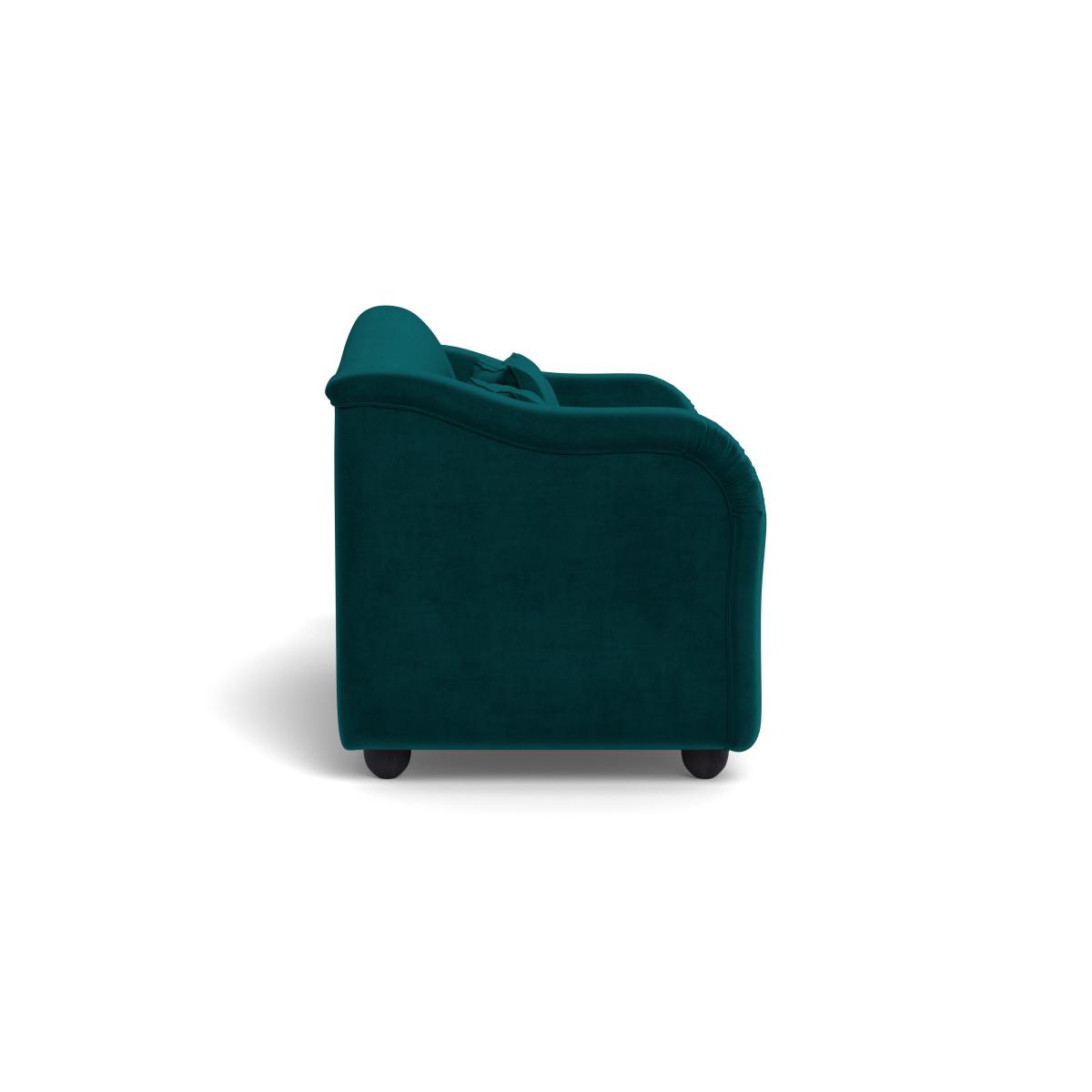 Heal's Tetbury 3 Seater Sofa Smart Luxe Velvet Ocean Natural Beech Feet – image 4