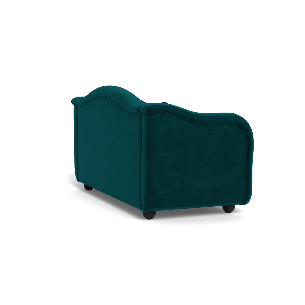 Heal's Tetbury 3 Seater Sofa Smart Luxe Velvet Ocean Natural Beech Feet – image 5