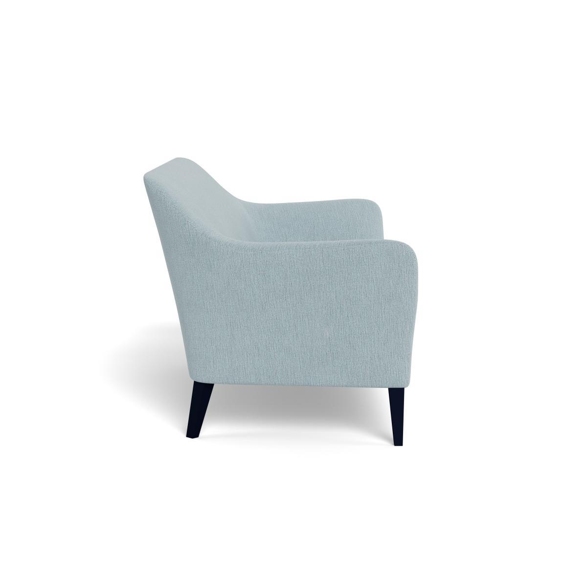 Heal's Wallis 3 Seater Sofa Smart Linen Mix Duck Egg Black Feet - Heal's UK Furniture – image 3