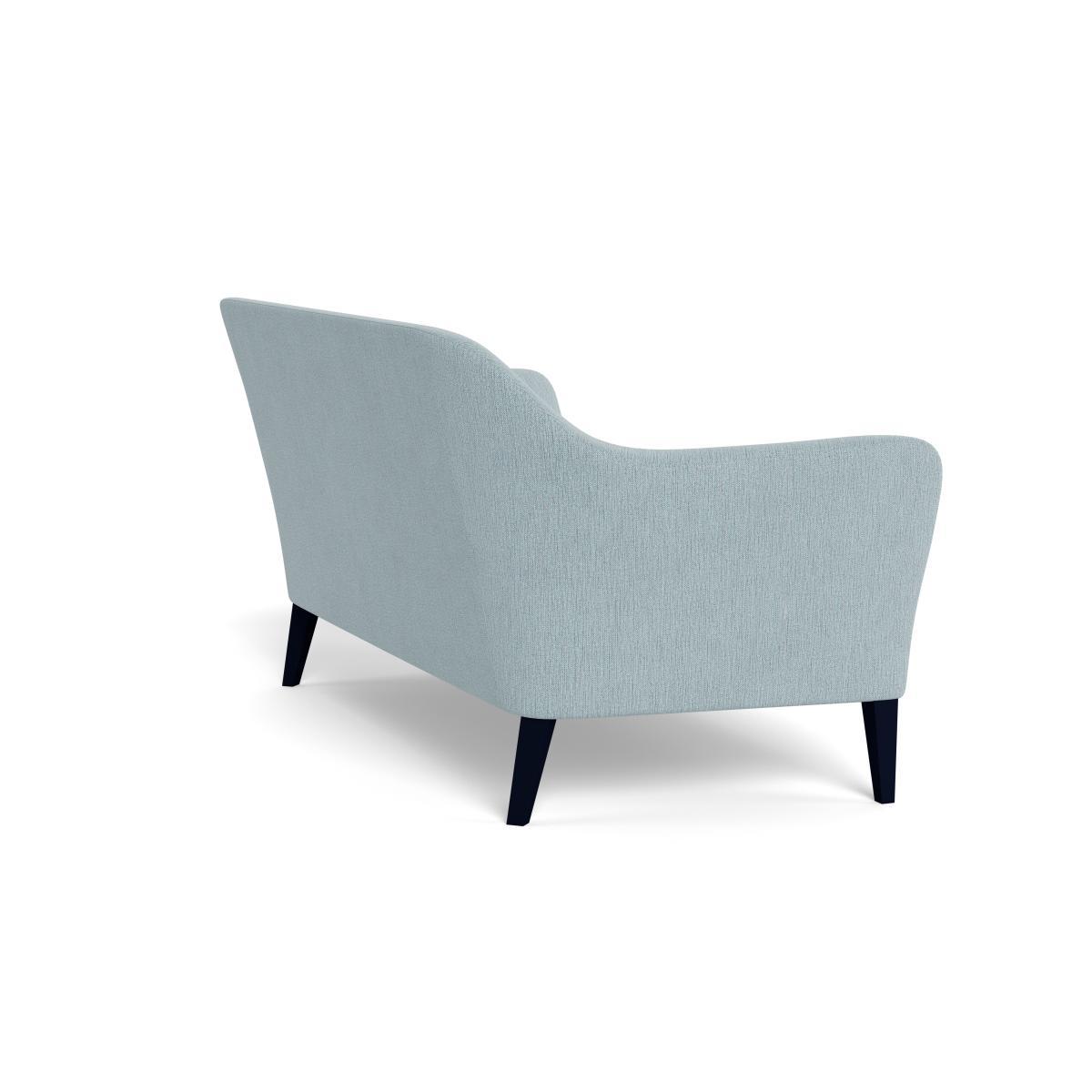 Heal's Wallis 3 Seater Sofa Smart Linen Mix Duck Egg Black Feet - Heal's UK Furniture – image 4