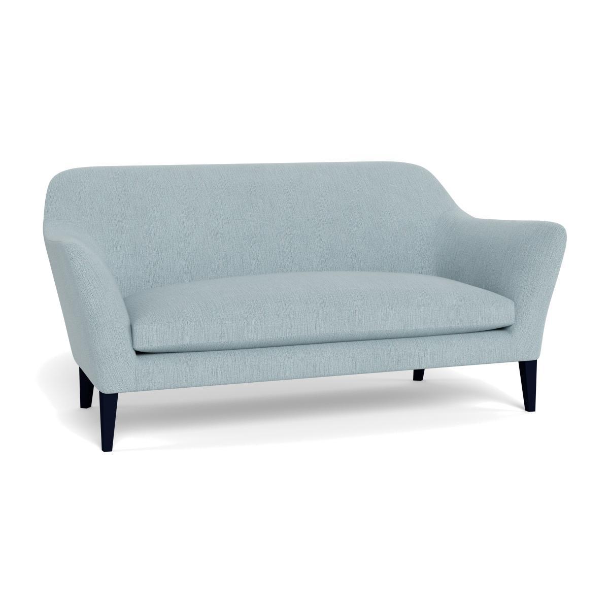 Heal's Wallis 3 Seater Sofa Smart Linen Mix Duck Egg Black Feet - Heal's UK Furniture – image 1