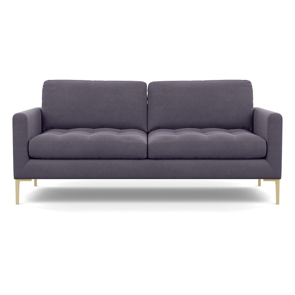 Heal's Eton 3 Seater Sofa Linen Shadow Brass Feet – image 2