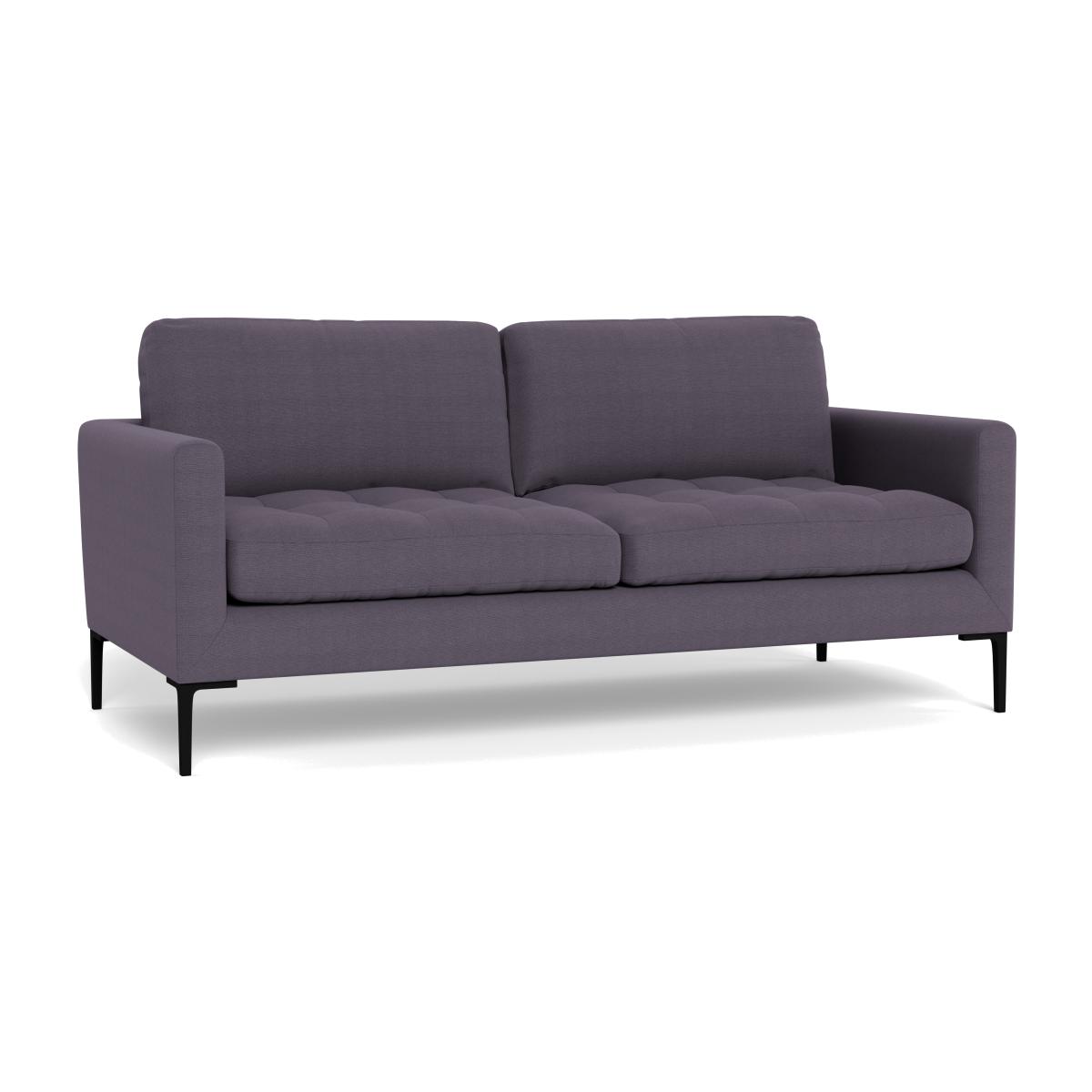 Heal's Eton 3 Seater Sofa Linen Shadow Brass Feet – image 1