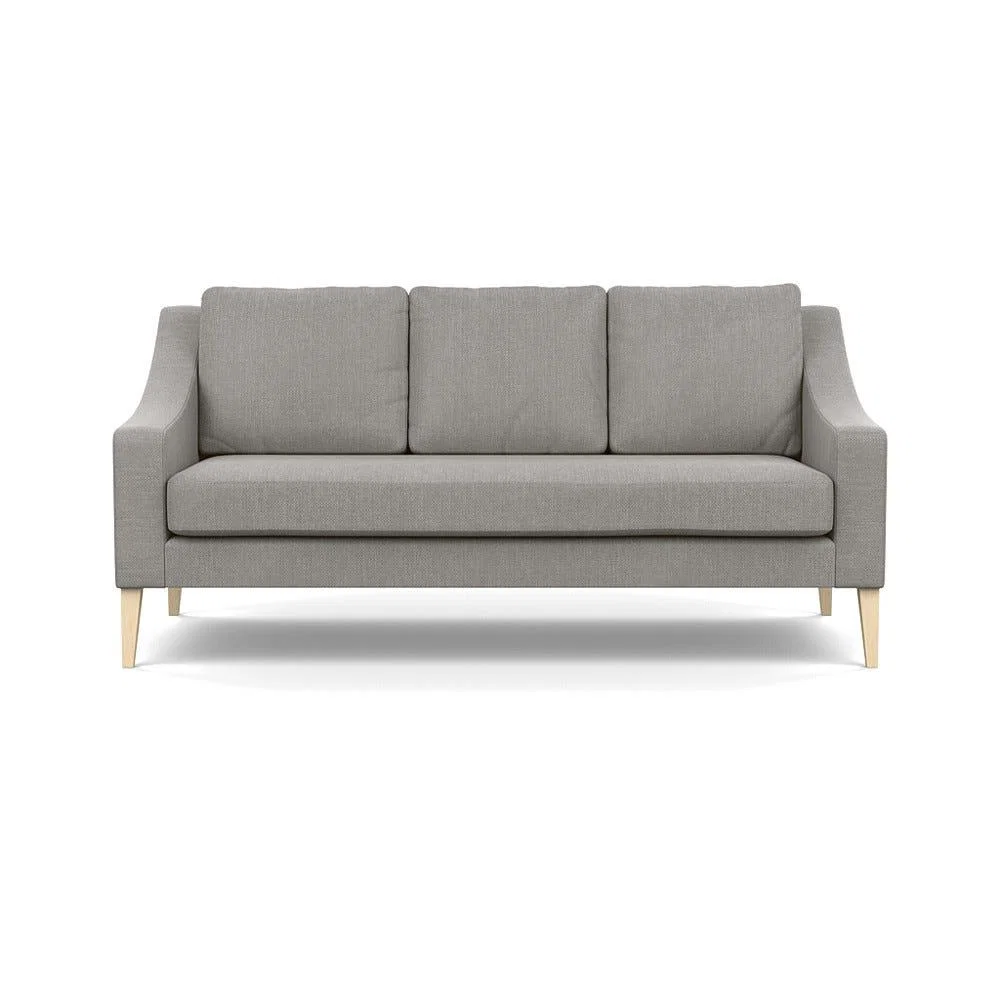 Heal's Richmond 3 Seater Sofa Texture Pale Grey Natural Ash Feet – image 2