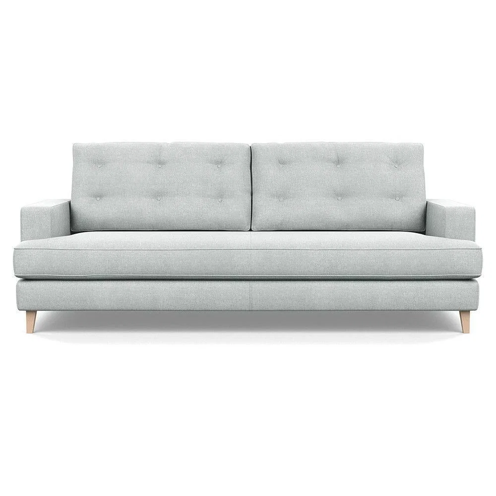 Heal's Richmond 3 Seater Sofa Broad Weave Pebble Natural Feet - Heal's UK Furniture – image 105