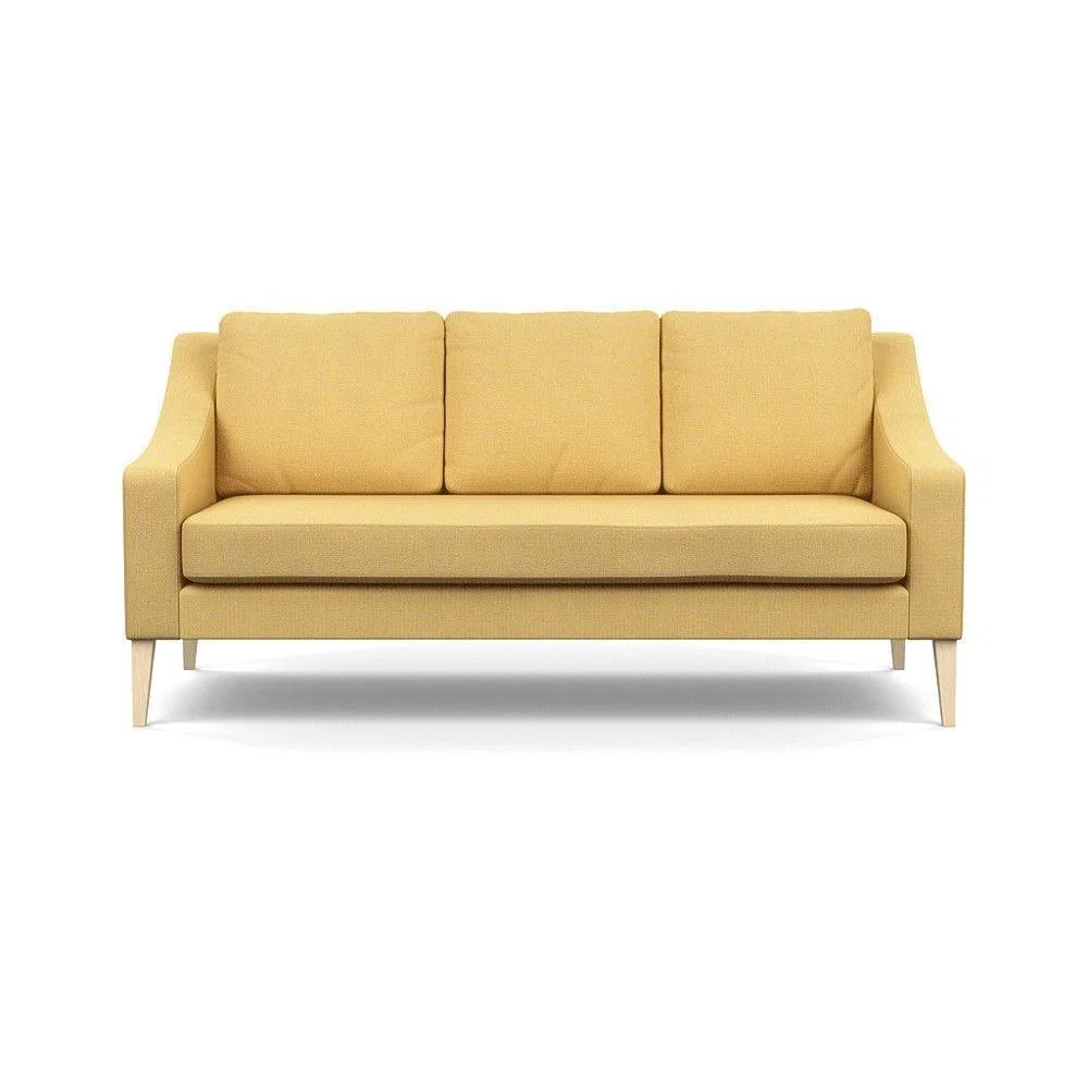 Heal's Richmond 3 Seater Sofa Broad Weave Pebble Natural Feet - Heal's UK Furniture – image 112