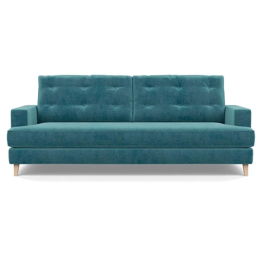 Heal's Richmond 3 Seater Sofa Broad Weave Pebble Natural Feet - Heal's UK Furniture – image 120