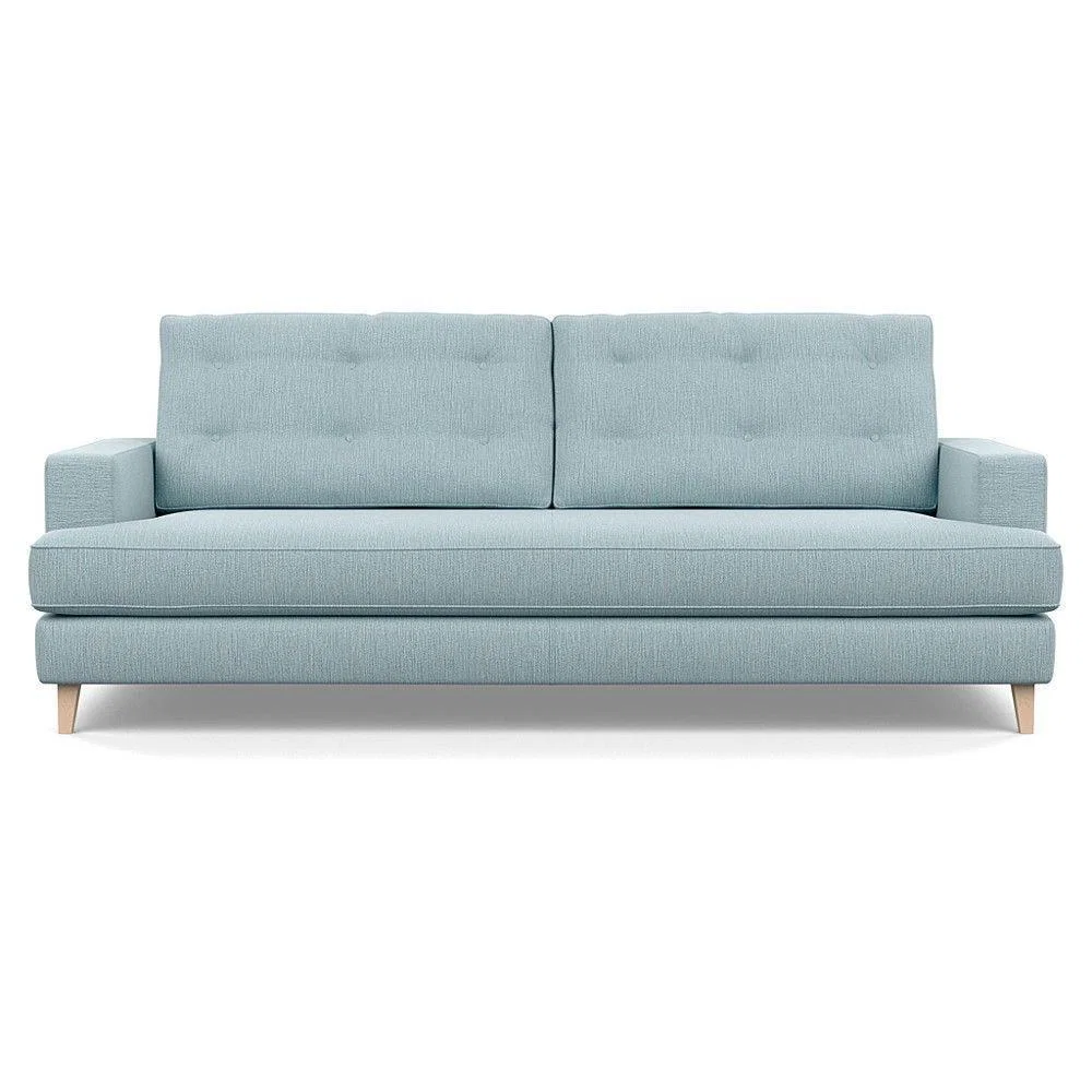 Heal's Richmond 3 Seater Sofa Broad Weave Pebble Natural Feet - Heal's UK Furniture – image 132