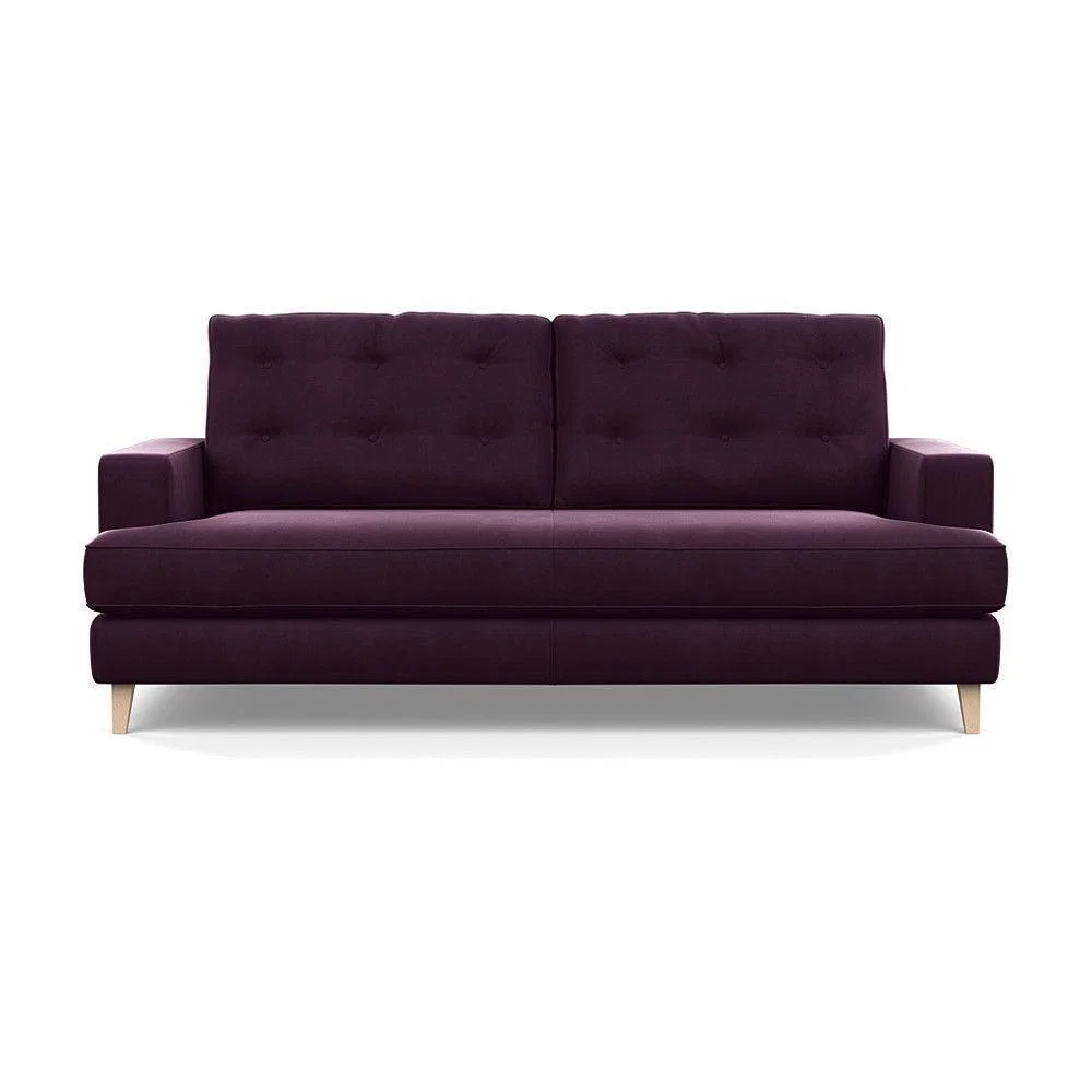 Heal's Richmond 3 Seater Sofa Broad Weave Pebble Natural Feet - Heal's UK Furniture – image 133