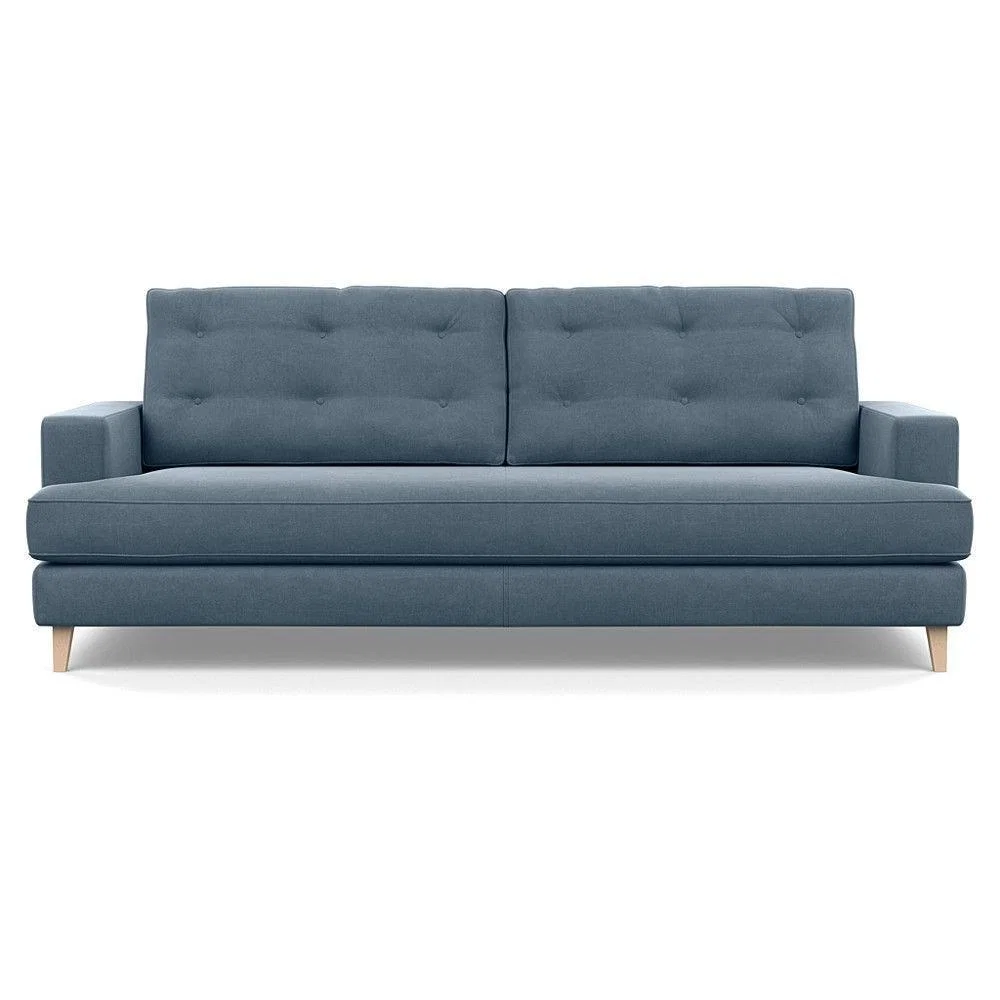 Heal's Richmond 3 Seater Sofa Broad Weave Pebble Natural Feet - Heal's UK Furniture – image 141
