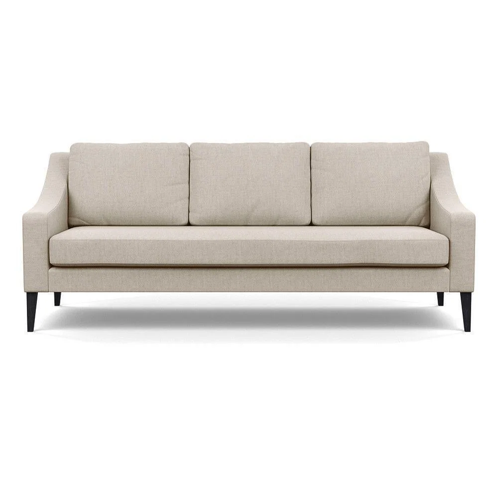 Heal's Richmond 3 Seater Sofa Broad Weave Pebble Natural Feet - Heal's UK Furniture – image 144