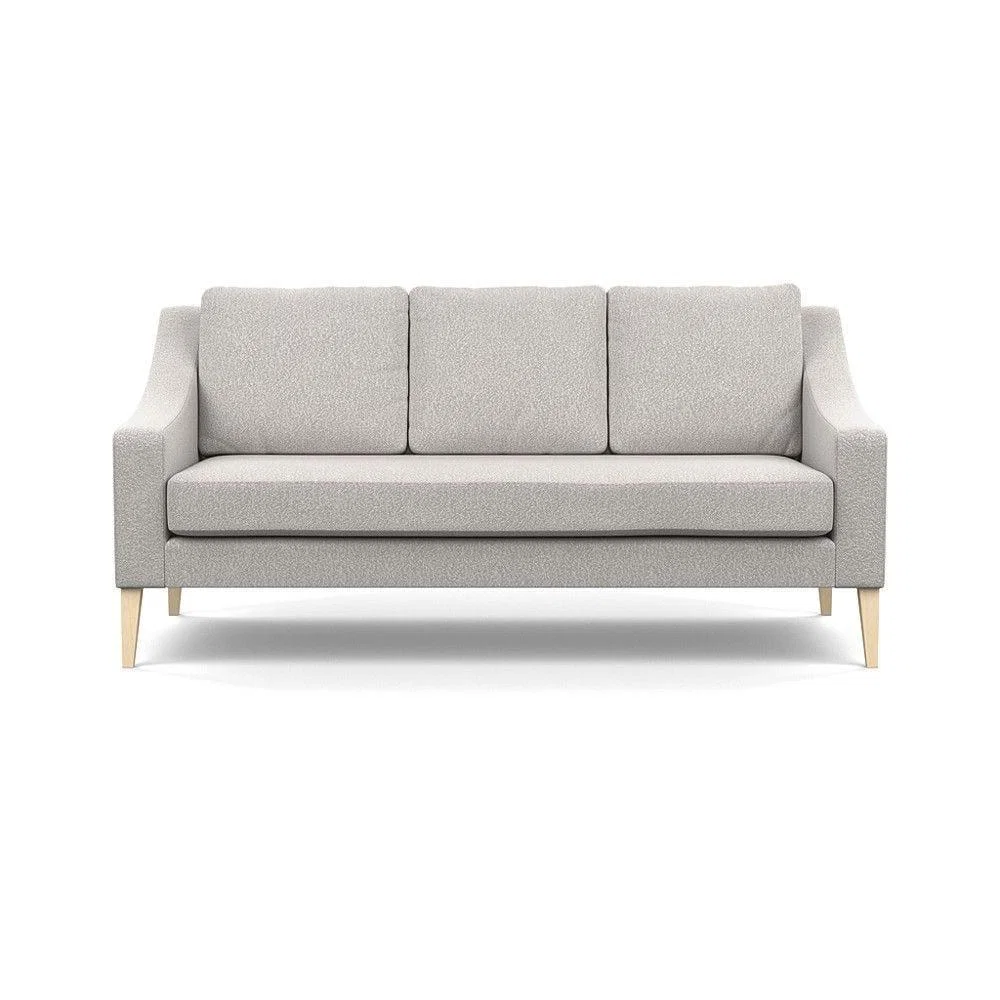 Heal's Richmond 3 Seater Sofa Broad Weave Pebble Natural Feet - Heal's UK Furniture – image 155