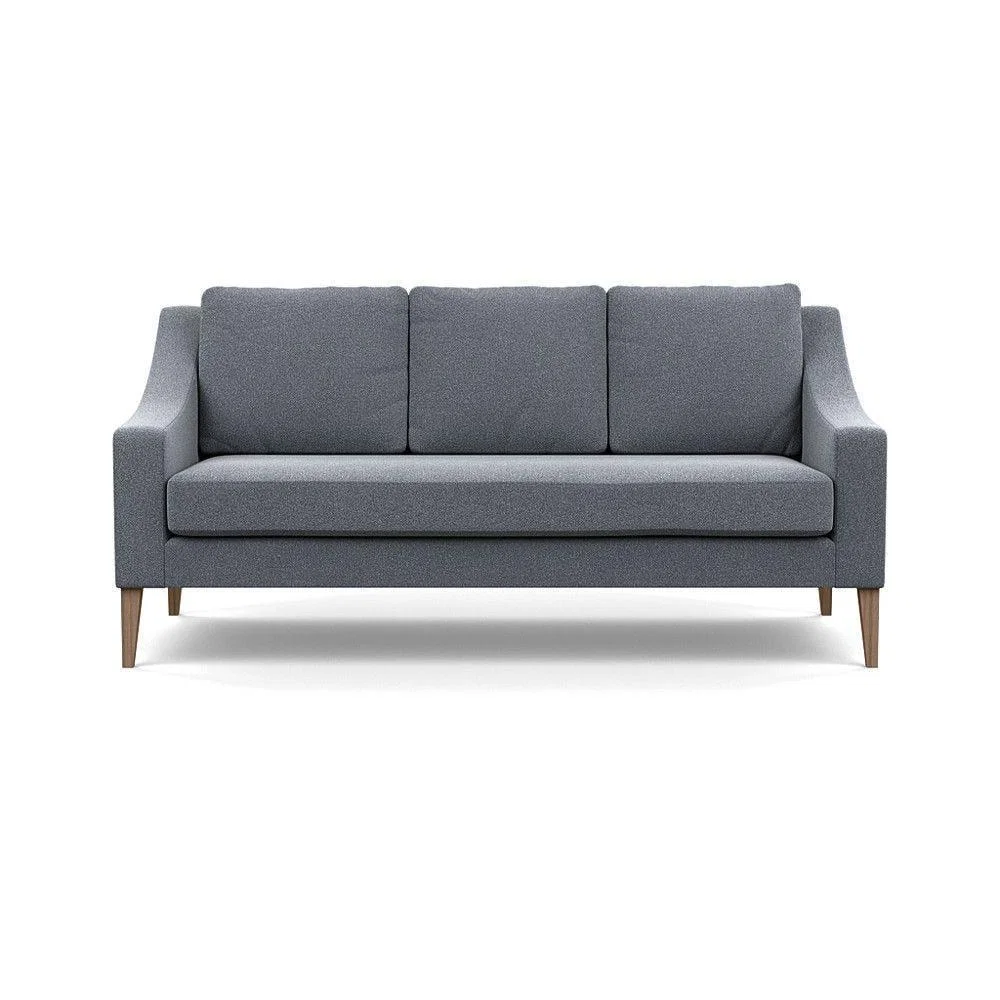 Heal's Richmond 3 Seater Sofa Broad Weave Pebble Natural Feet - Heal's UK Furniture – image 3