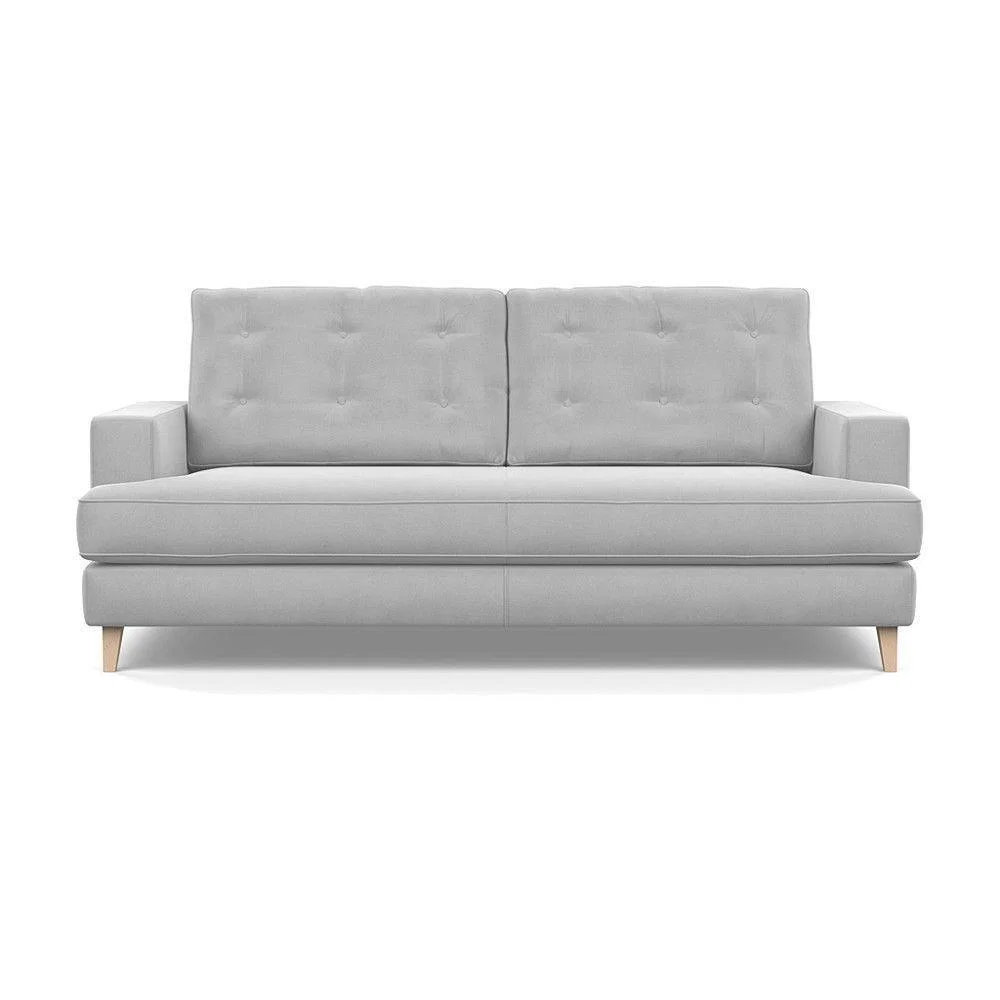 Heal's Richmond 3 Seater Sofa Broad Weave Pebble Natural Feet - Heal's UK Furniture – image 24