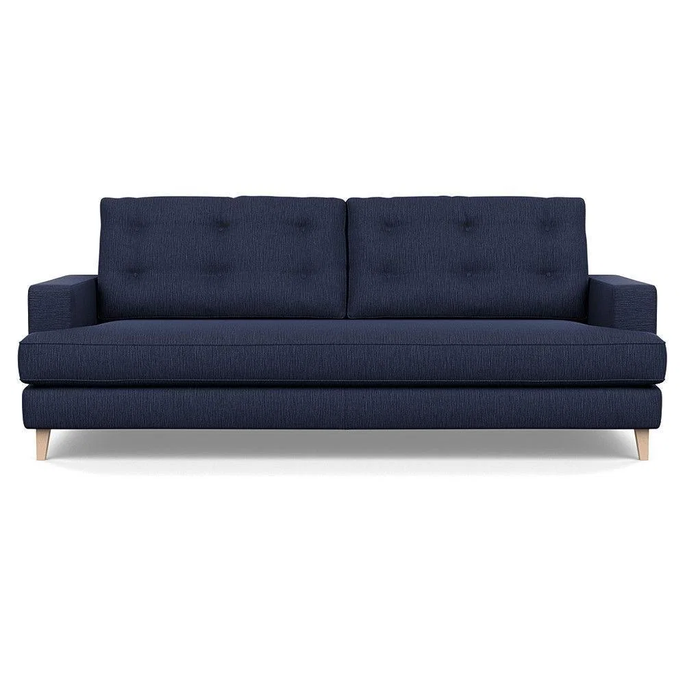 Heal's Richmond 3 Seater Sofa Broad Weave Pebble Natural Feet - Heal's UK Furniture – image 35