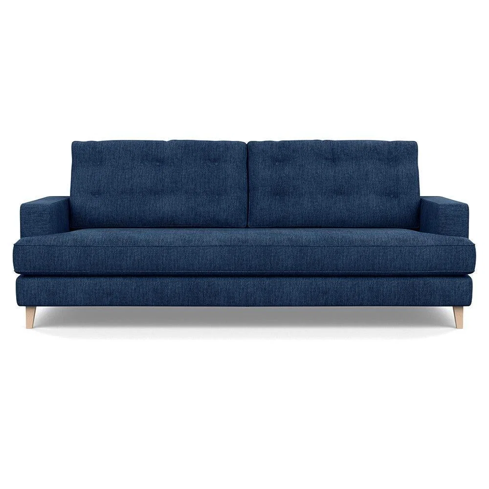 Heal's Richmond 3 Seater Sofa Broad Weave Pebble Natural Feet - Heal's UK Furniture – image 36