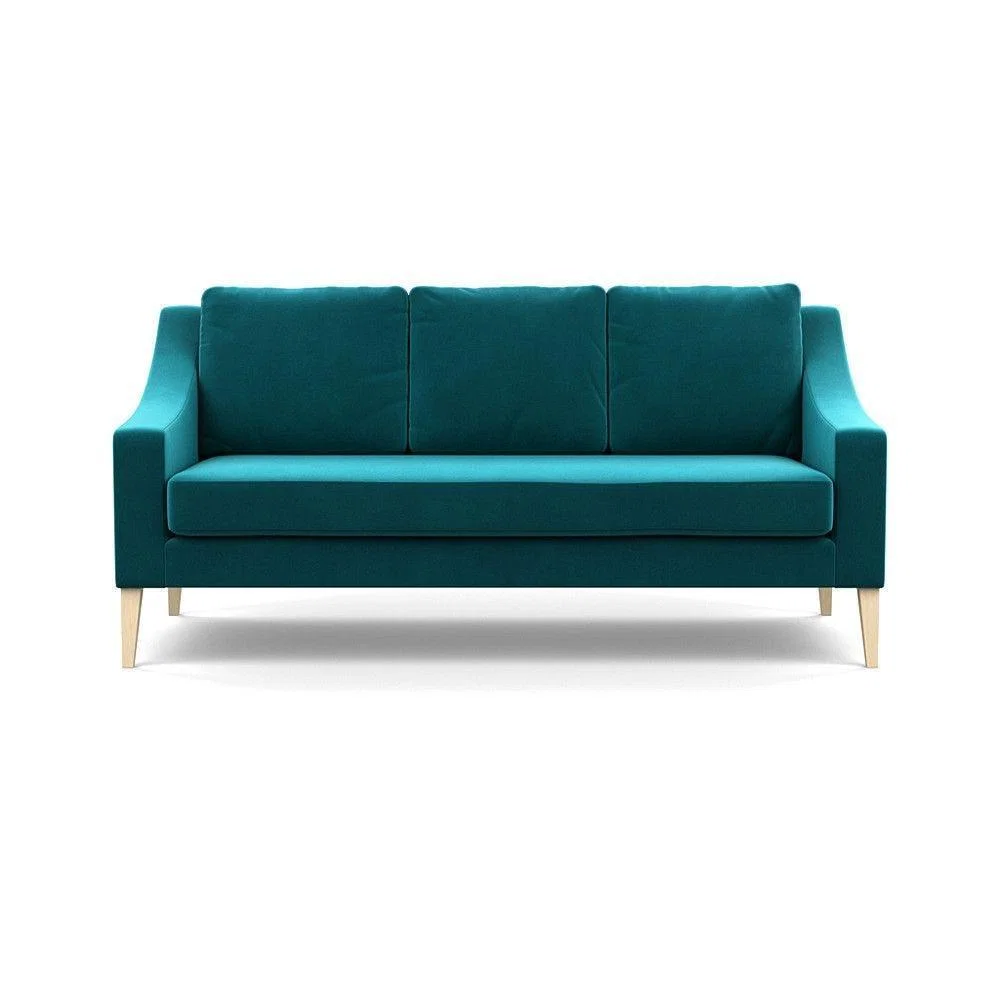 Heal's Richmond 3 Seater Sofa Broad Weave Pebble Natural Feet - Heal's UK Furniture – image 41