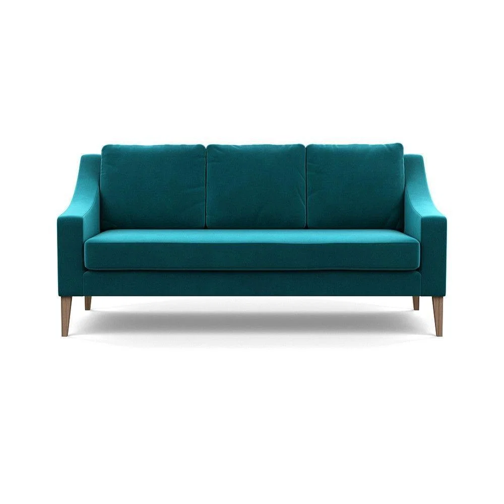 Heal's Richmond 3 Seater Sofa Broad Weave Pebble Natural Feet - Heal's UK Furniture – image 42